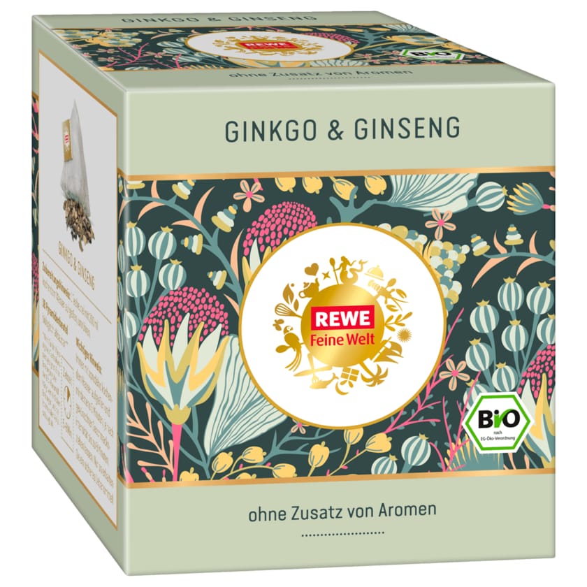 REWE Feine Welt Bio Tee Ginkgo & Ginseng 36g
